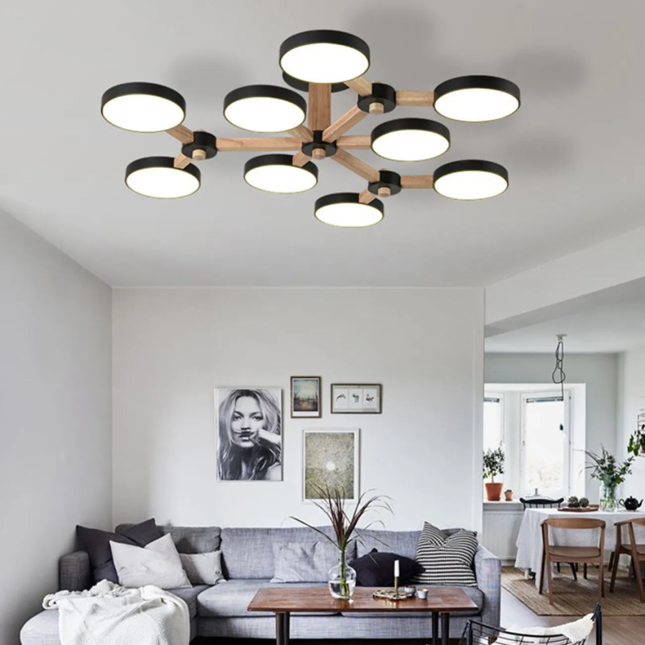 Подвесная люстра TURNA Черный от ImperiumLoft