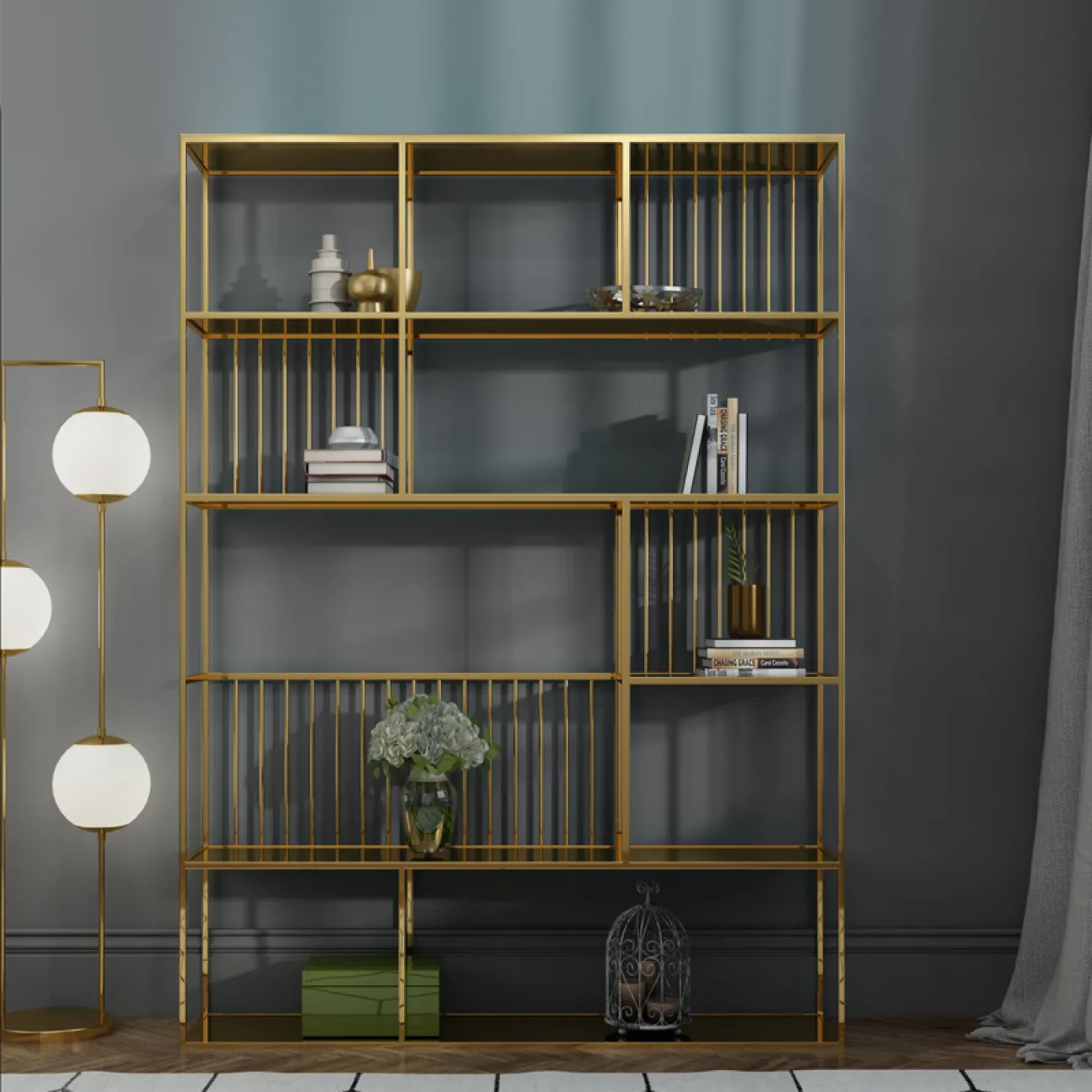 Дизайнерский стеллаж LaLume-HH00106 Дизайнерский стеллаж LaLume-HH00106