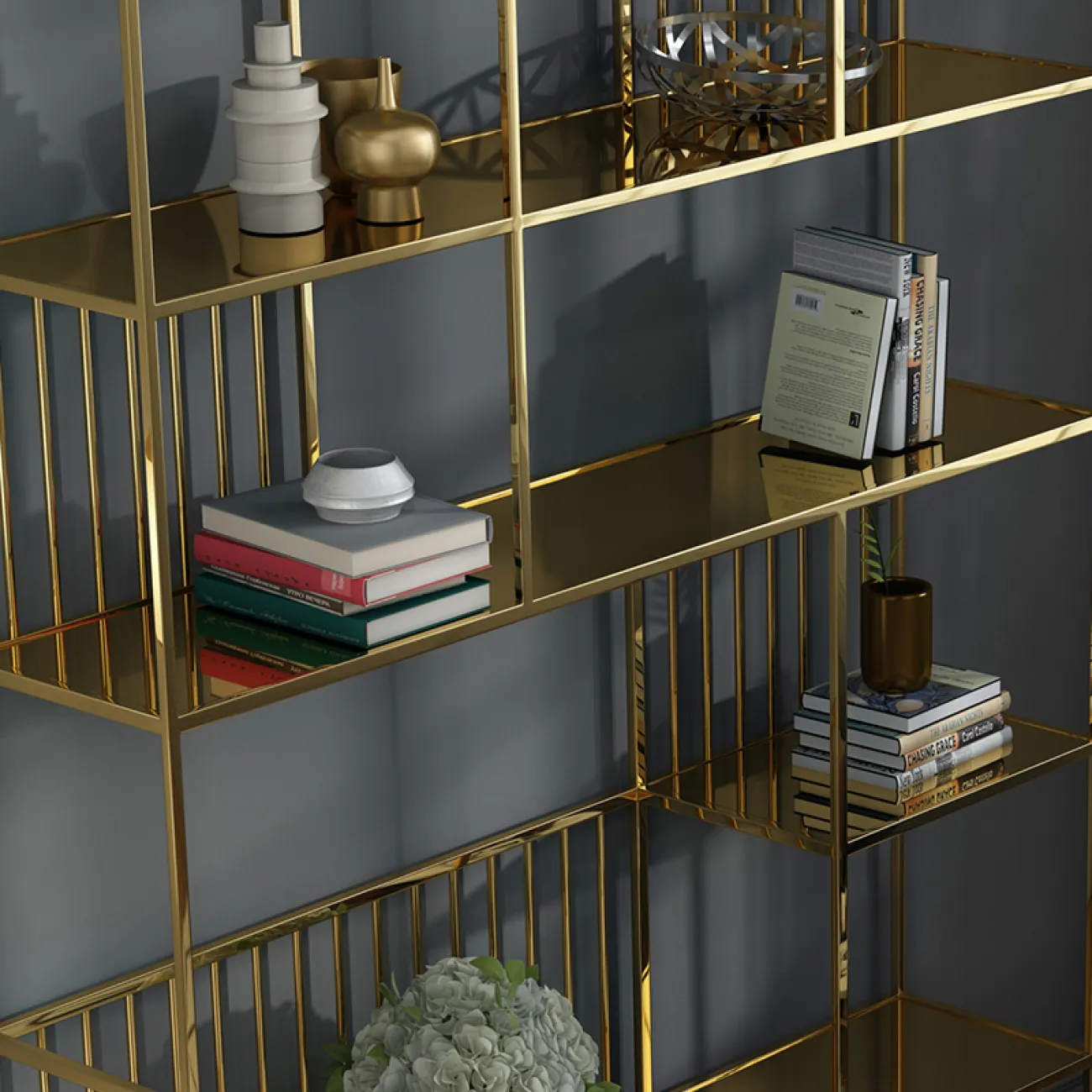 Дизайнерский стеллаж LaLume-HH00106 Дизайнерский стеллаж LaLume-HH00106