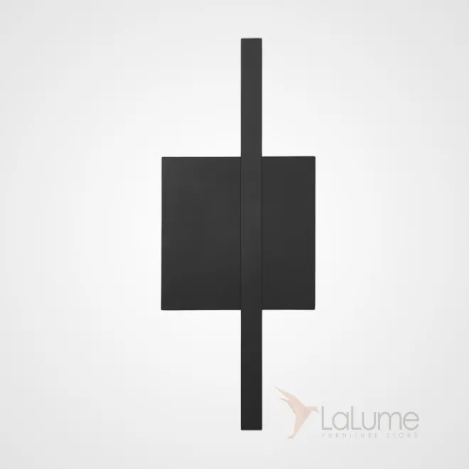 Серия минималистичных бра с контурной LED-подсветкой на плоском геометрическом корпусе с прямоугольным креплением ITEM A