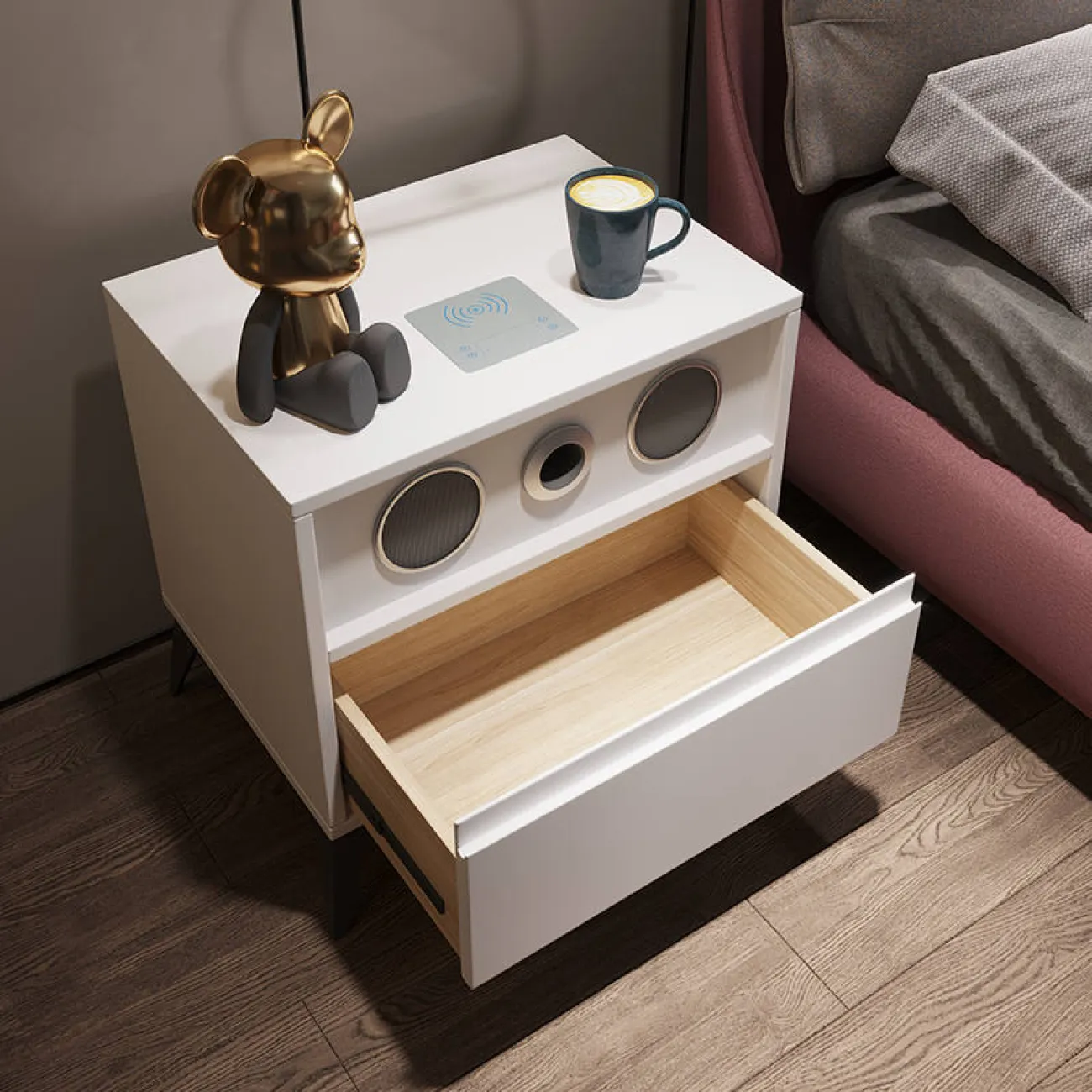 Дизайнерская прикроватная тумба - LaLume-TT00150