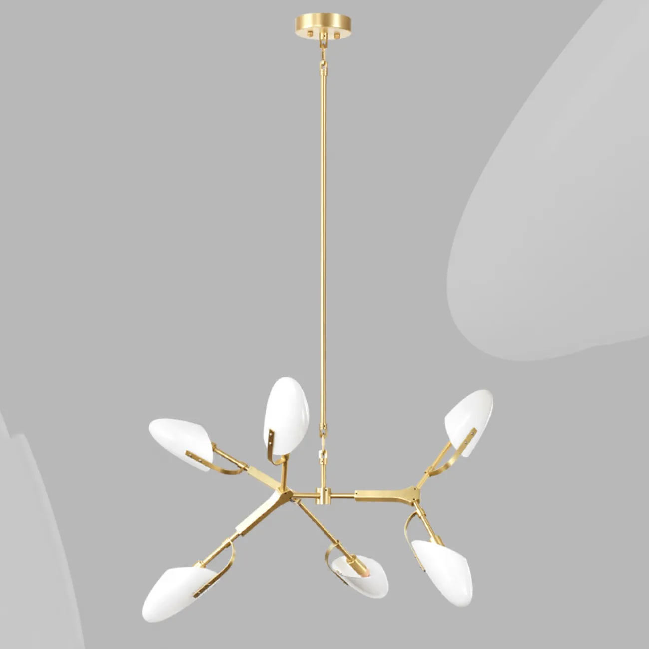 Потолочная люстра CLEMENT Brass от ImperiumLoft