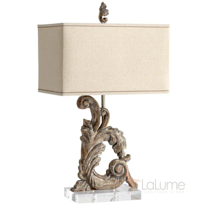 Настольная лампа Cyan Design Posy Scroll 1-light Wooden Table Lamp от LaLume Настольная лампа Cyan Design Posy Scroll 1-light Wooden Table Lamp от LaLume