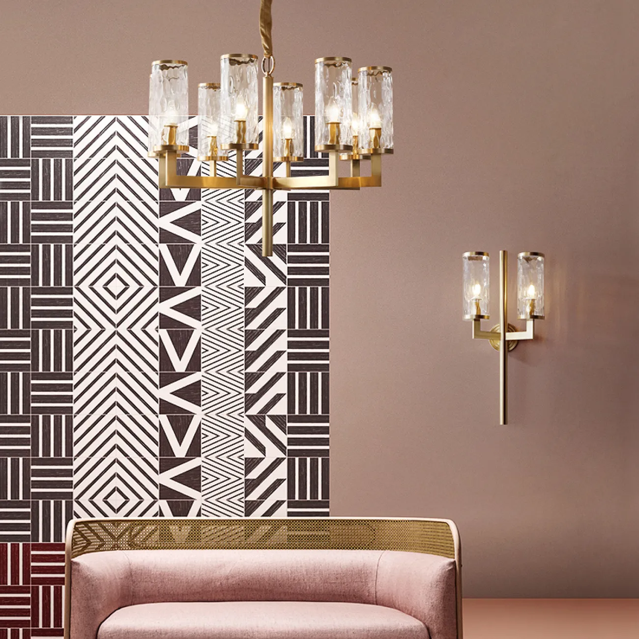 Настенный светильник в стиле постмодерн