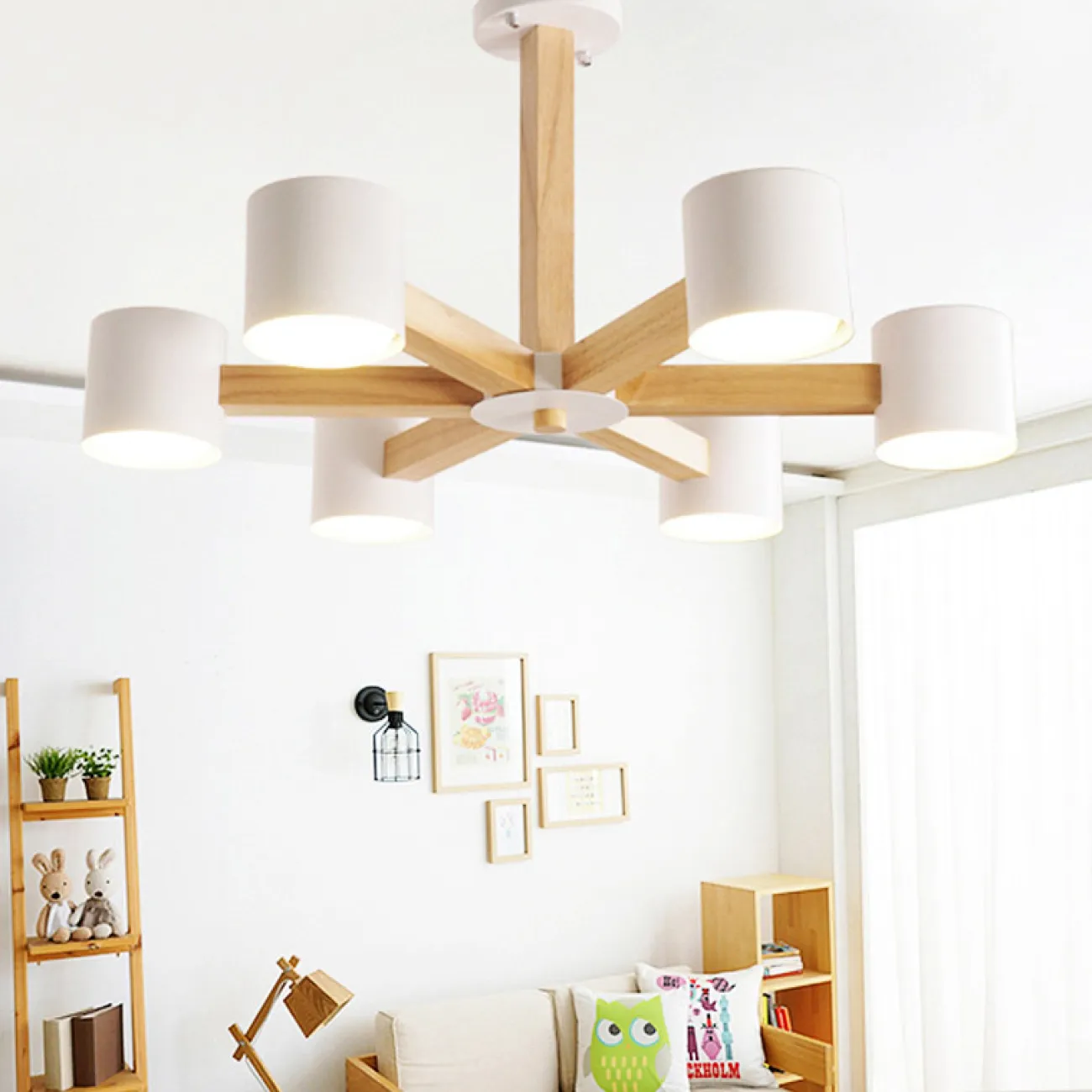 Люстра на штанге MALMO L3 Green от ImperiumLoft