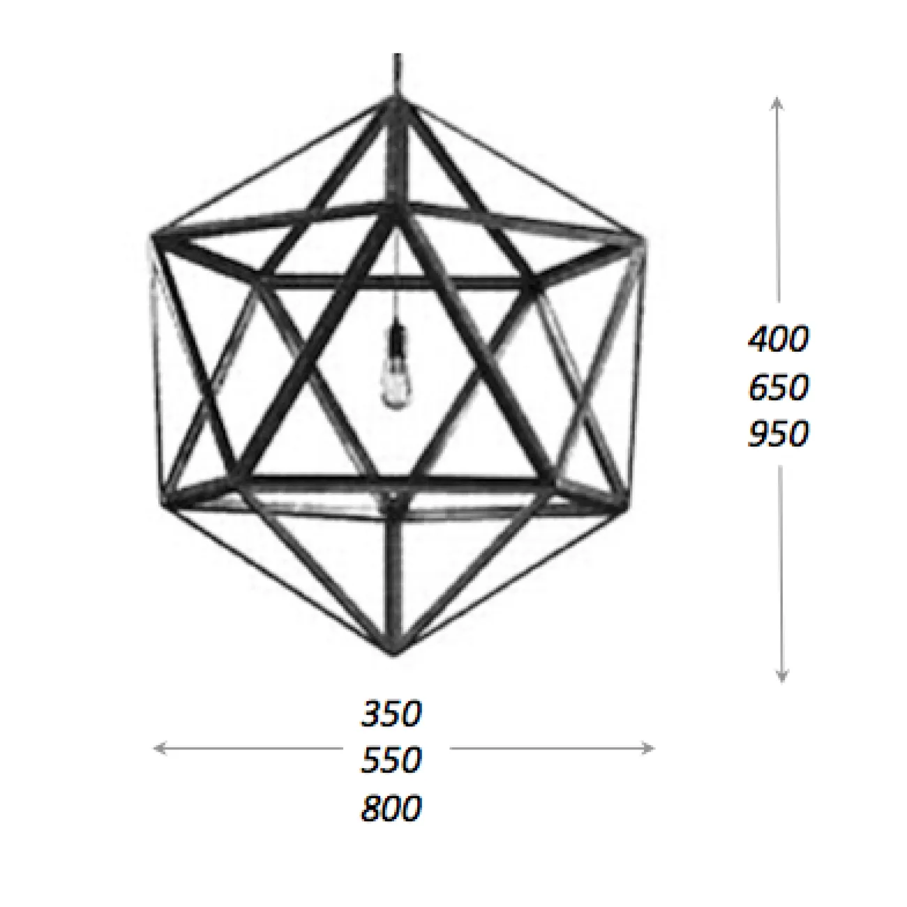 Люстра Loft Polyedra от LaLume Люстра Loft Polyedra от LaLume