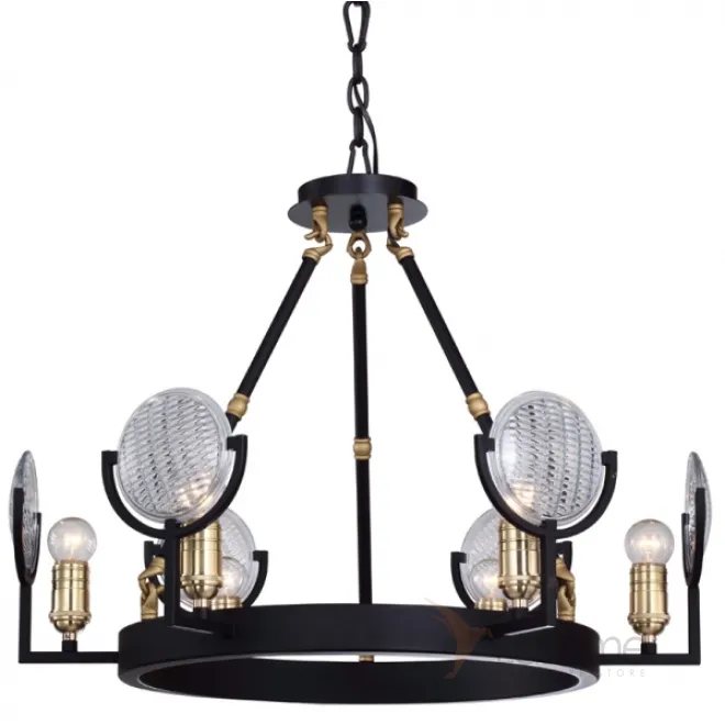 Люстра RH Gaslight Lens Chandelier 6 от LaLume