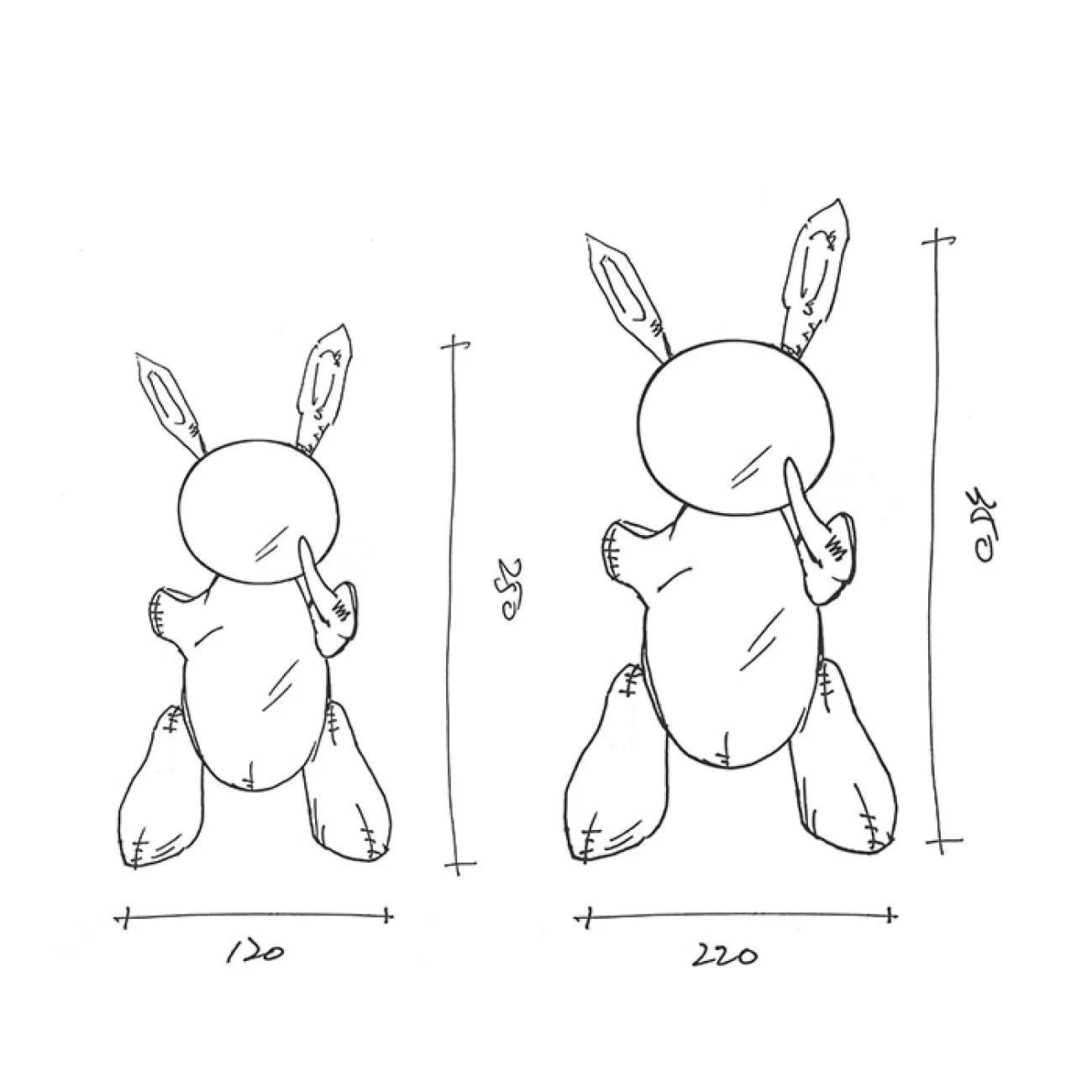 Дизайнерская скульптура кролика LaLume-SKT00170