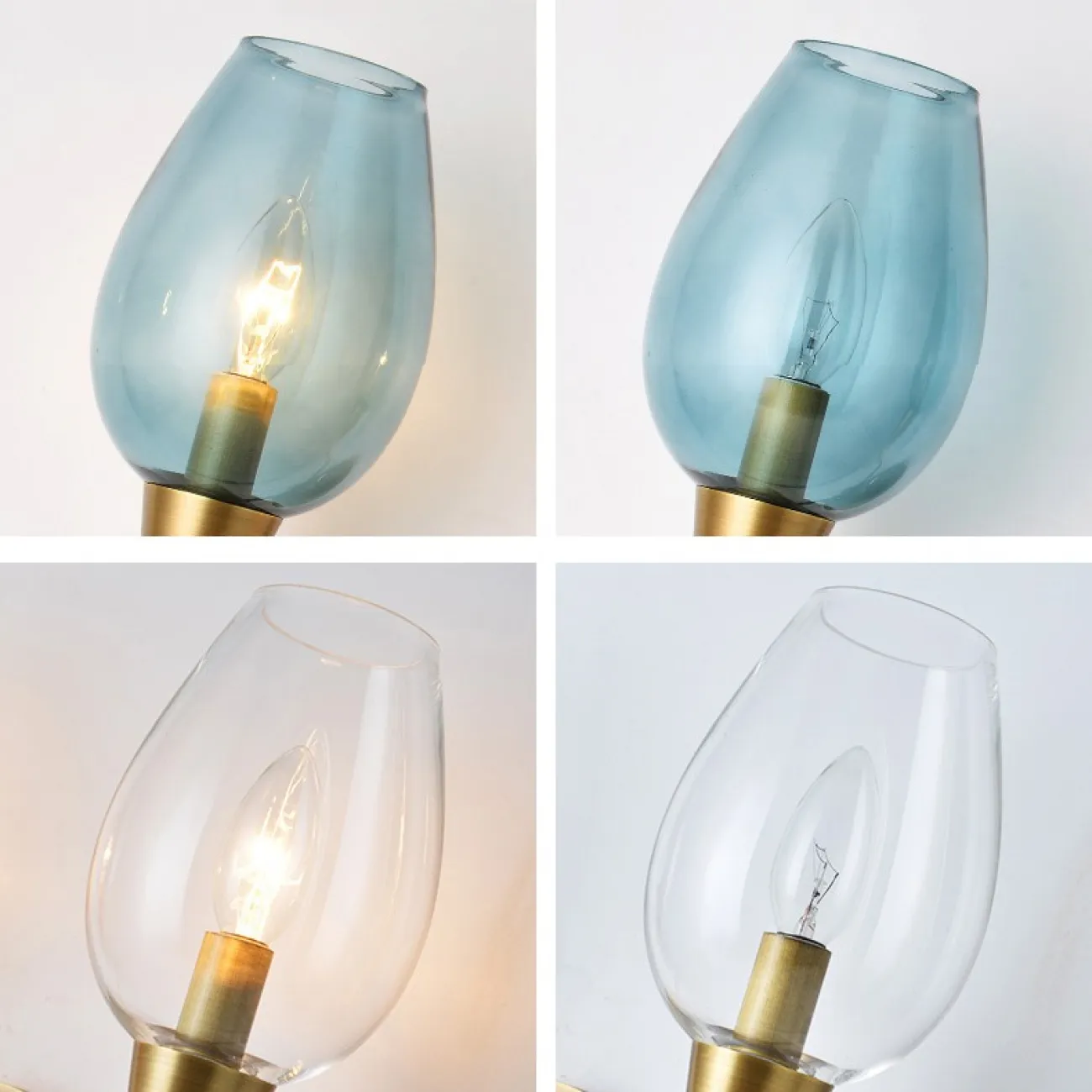 Настенный светильник VIOLA WALL 3 Blue от ImperiumLoft