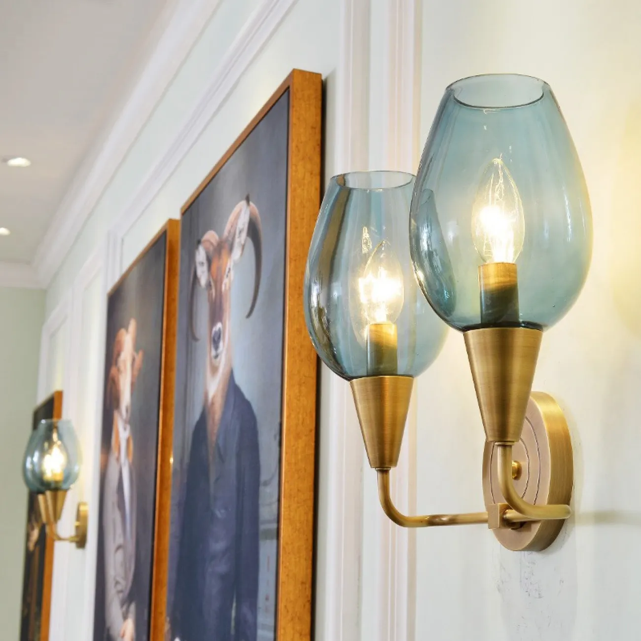 Настенный светильник VIOLA WALL 3 Blue от ImperiumLoft