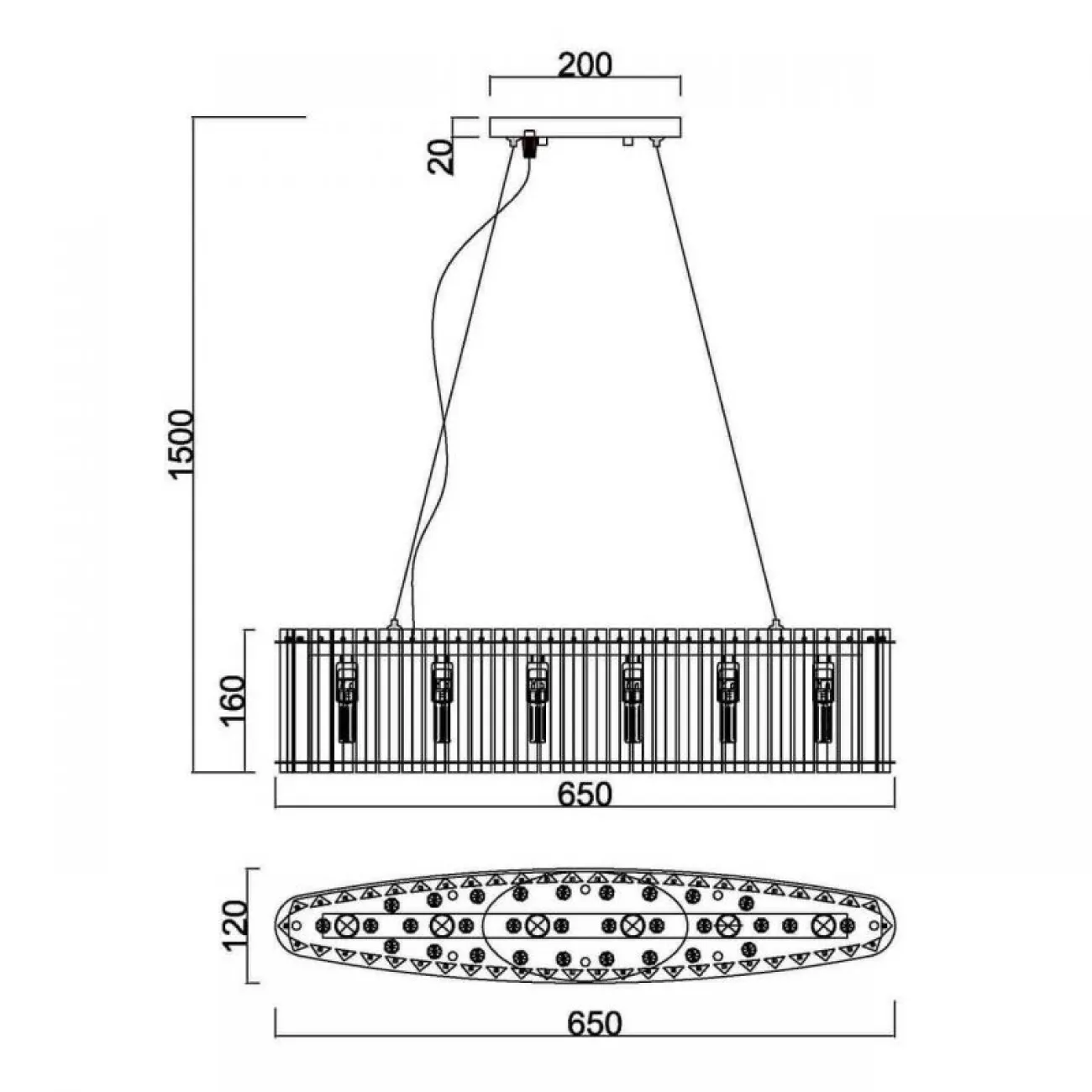 Люстра Board Chandelier