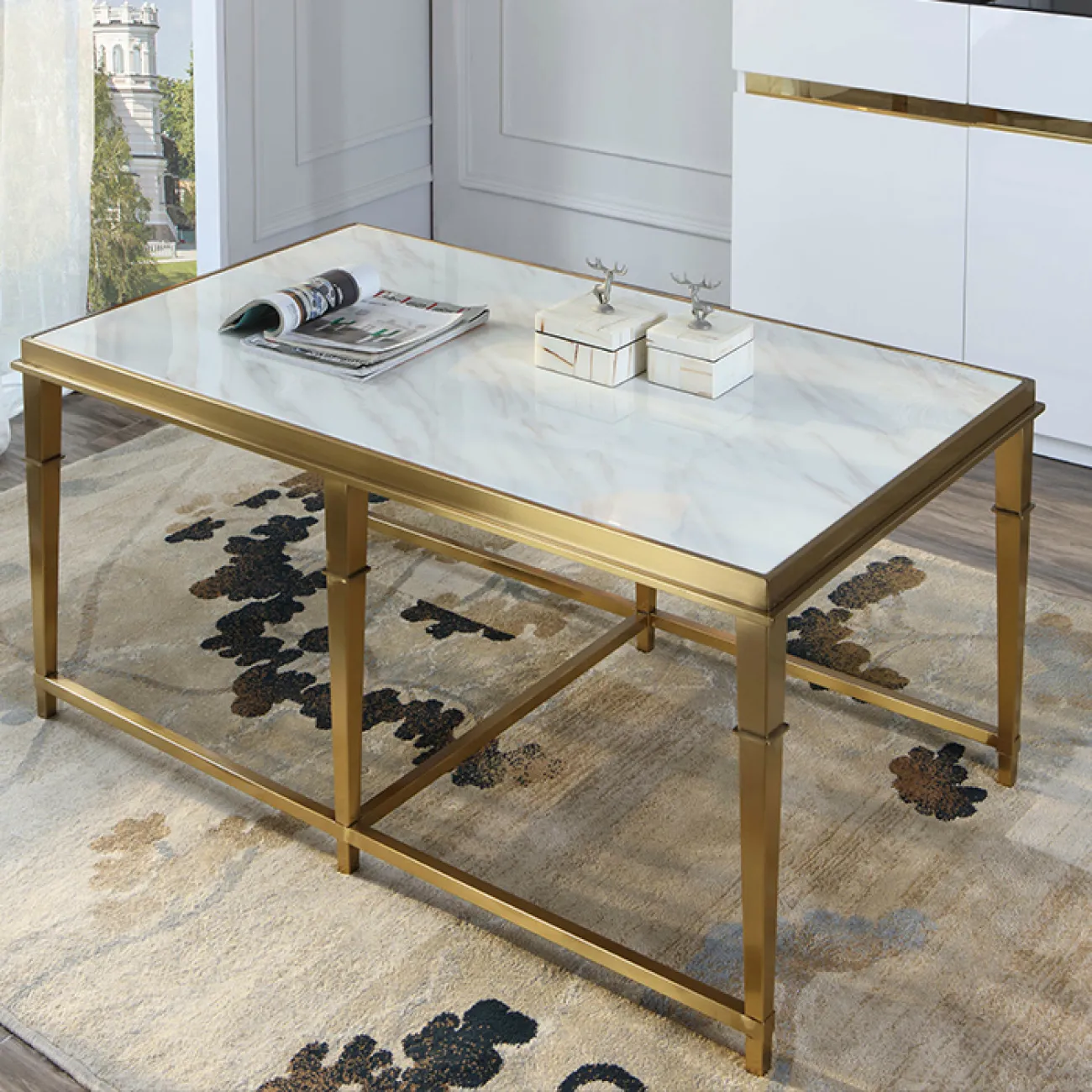 Дизайнерский журнальный столик LaLume-AP00202 Дизайнерский журнальный столик LaLume-AP00202