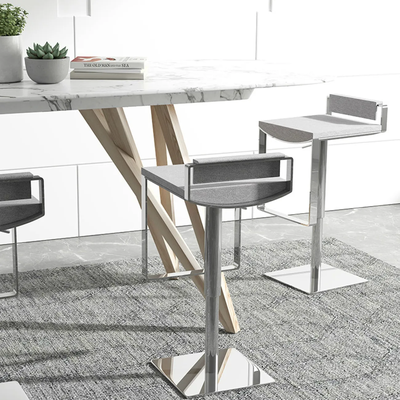 Дизайнерский барный стул LaLume-BA00104 Дизайнерский барный стул LaLume-BA00104