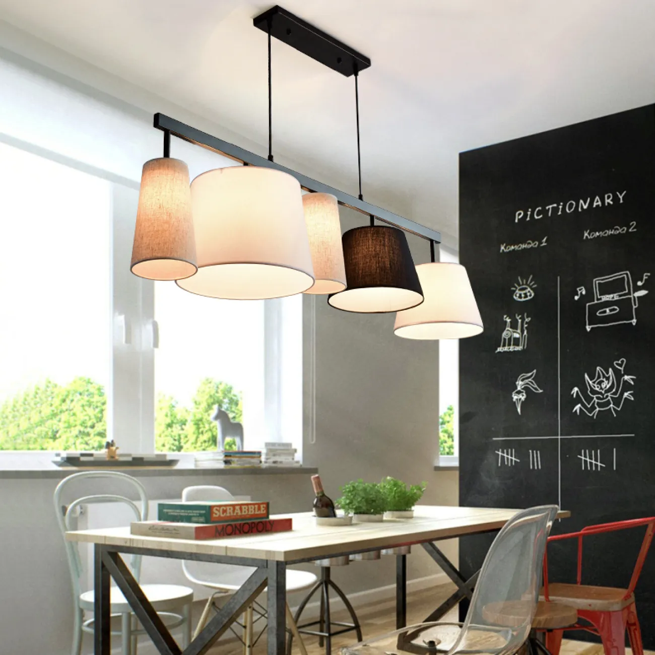 Подвесной светильник Parecchi Black L93 от ImperiumLoft Подвесной светильник Parecchi Black L93 от ImperiumLoft