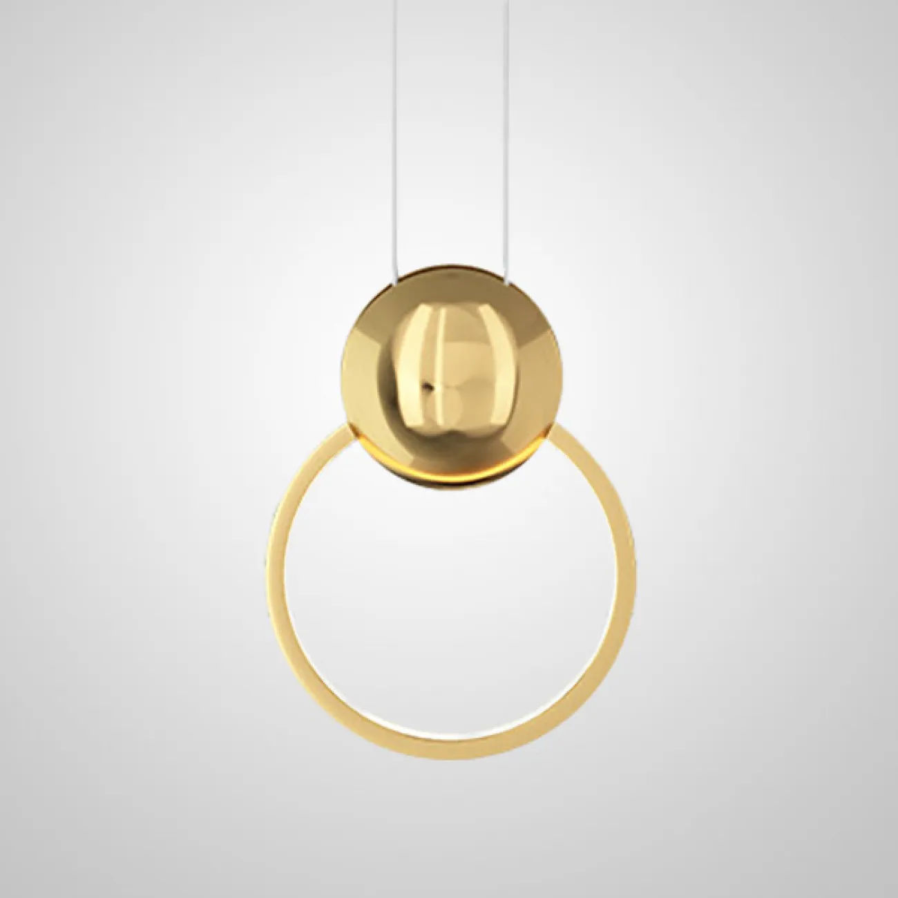 Подвесной светильник SIGHT black brass от ImperiumLoft