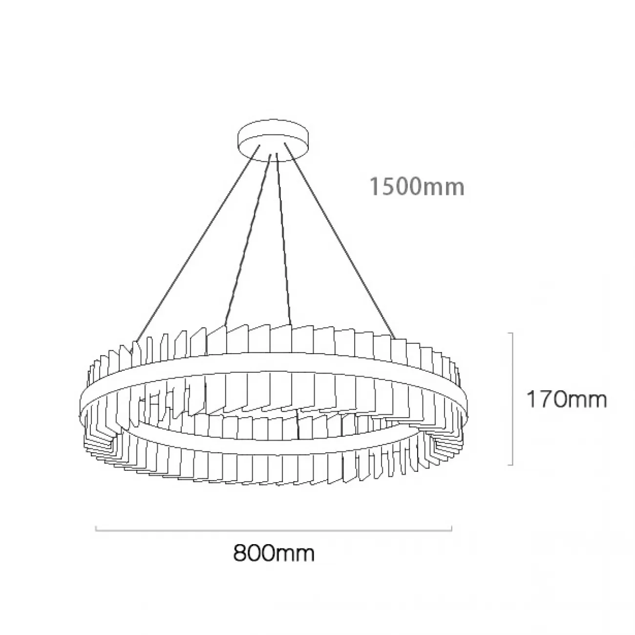 Подвесная люстра TIANA D80 от ImperiumLoft