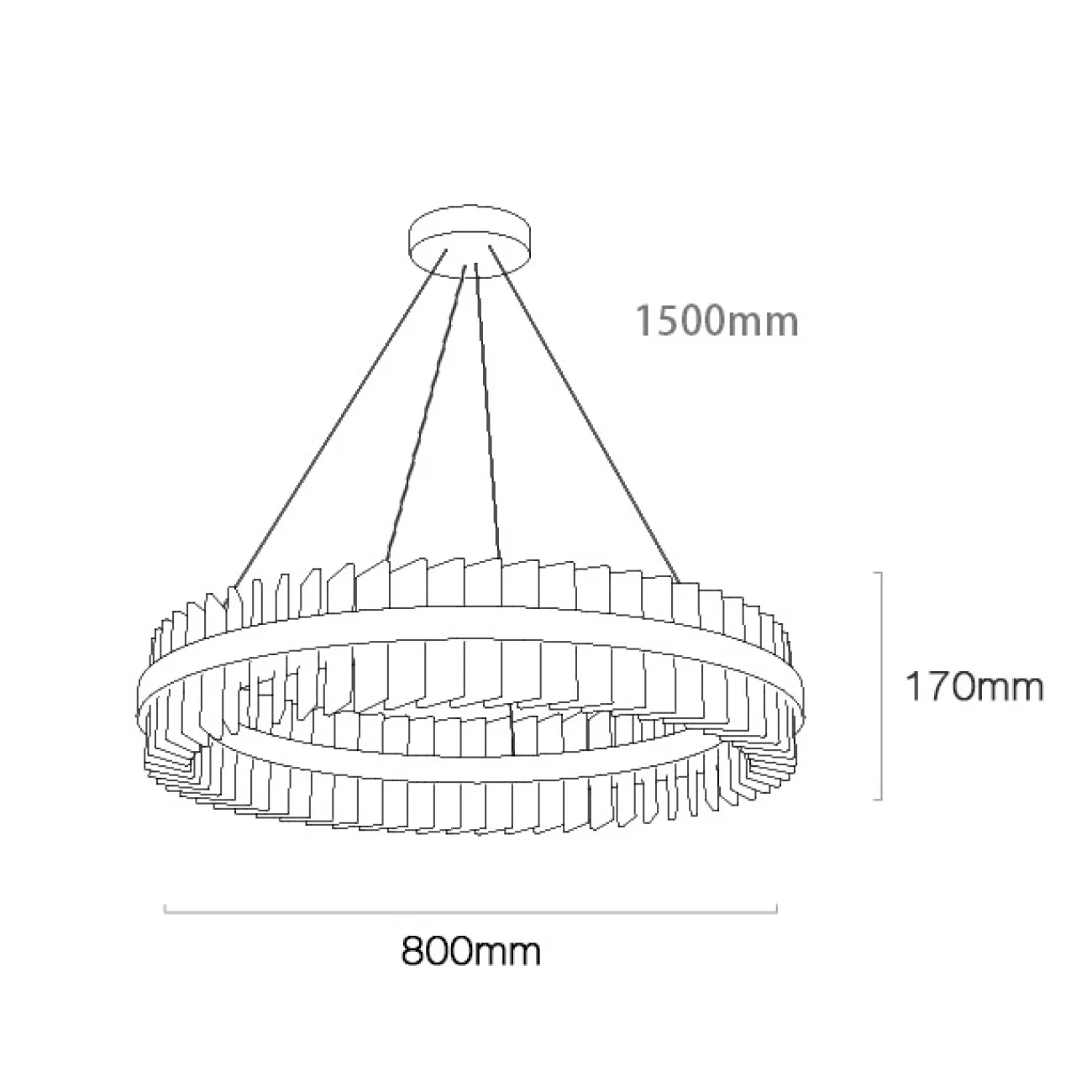 Подвесная люстра TIANA D60 от ImperiumLoft