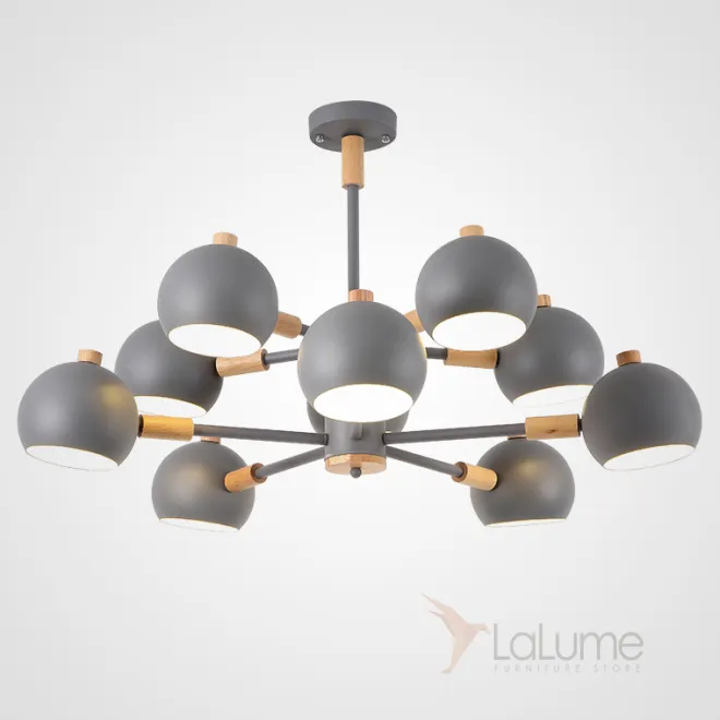 Люстра на штанге SVEN 10 lamps Grey от ImperiumLoft Люстра на штанге SVEN 10 lamps Grey от ImperiumLoft
