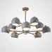 Люстра на штанге SVEN 10 lamps Grey