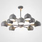 Люстра на штанге SVEN 10 lamps Grey от ImperiumLoft
