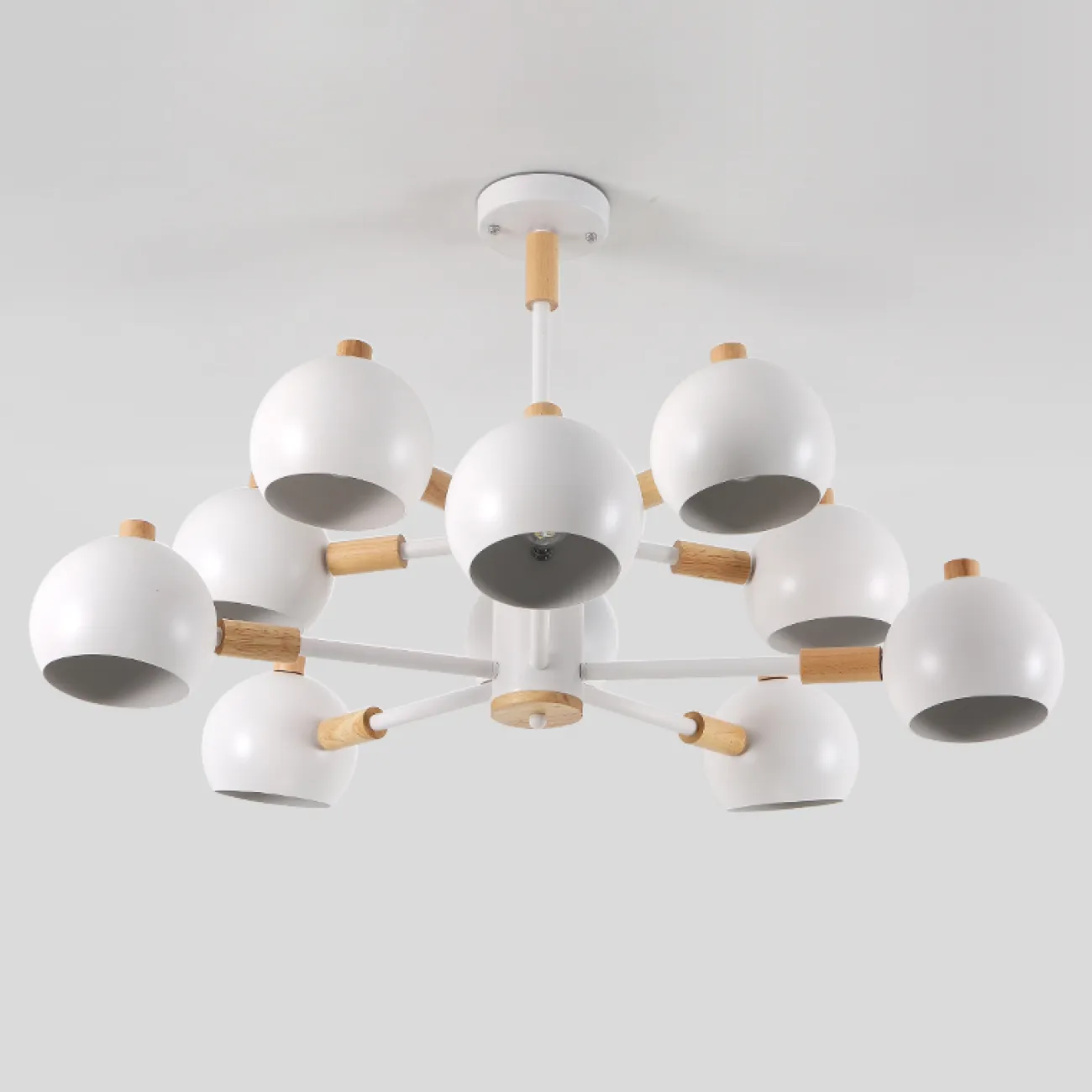 Люстра на штанге SVEN 10 lamps Grey от ImperiumLoft