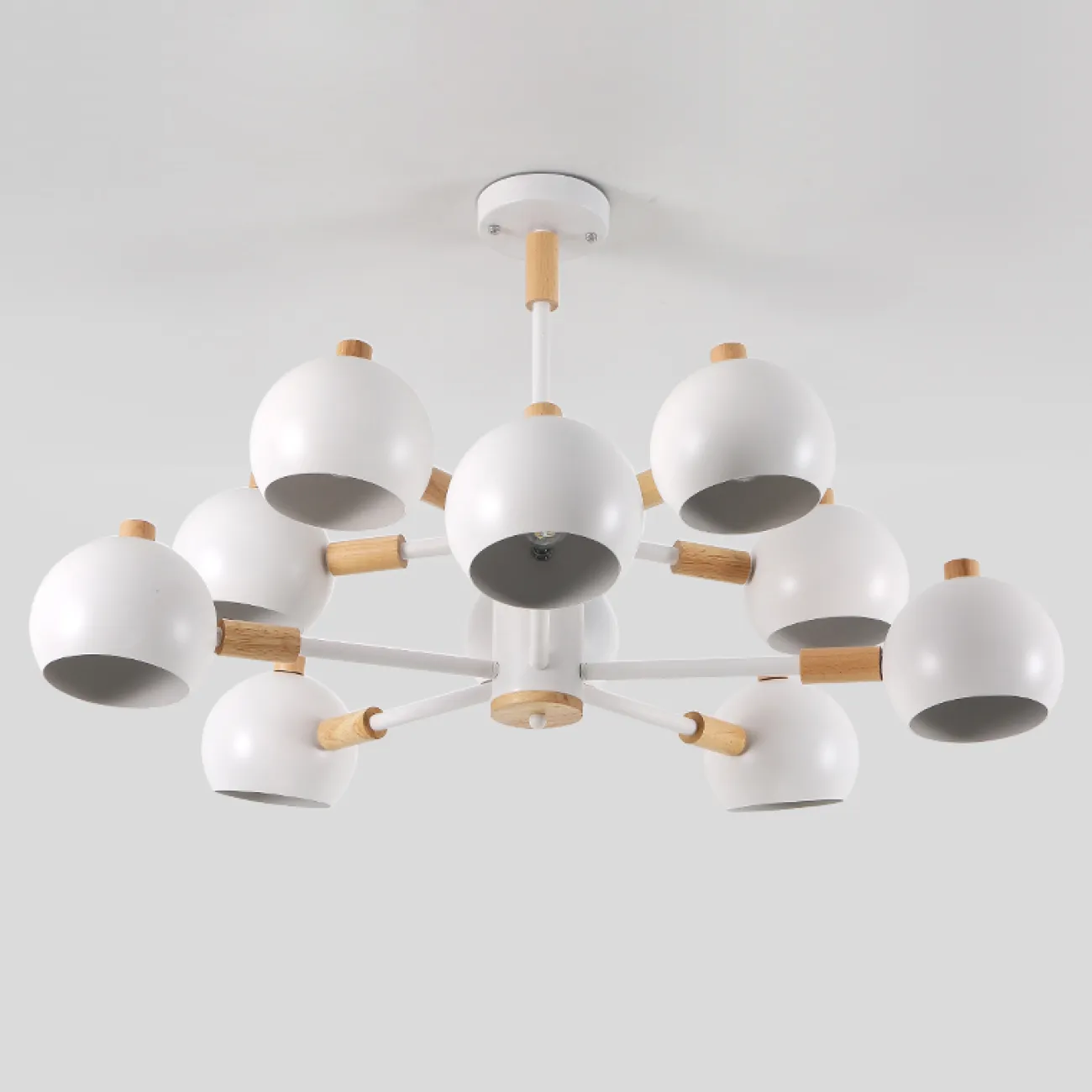 Люстра на штанге SVEN 10 lamps White от ImperiumLoft