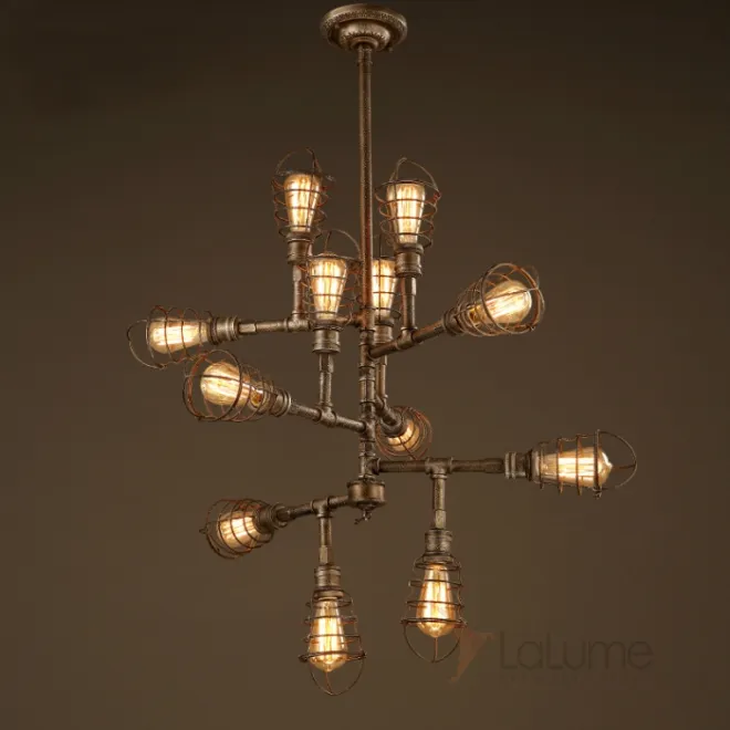 Подвесной светильник Loft Industrial Sputnik 12 Retro от LaLume