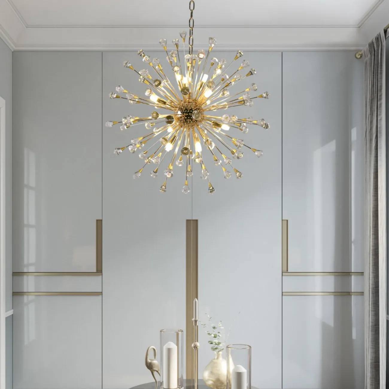 Подвесная люстра SPARKS Золото от ImperiumLoft