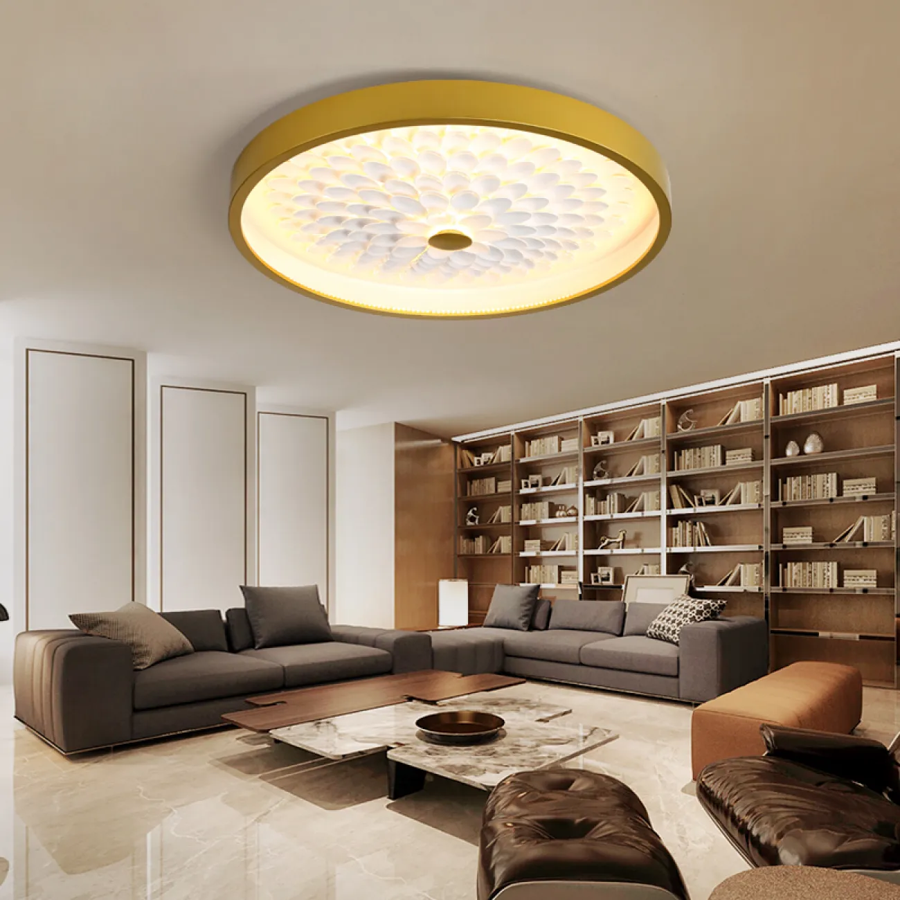 Потолочная люстра PETALS C D45 Gold от ImperiumLoft