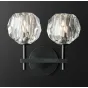 Бра Бра RH Boule de Cristal Double Sconce Brass Черный от ImperiumLoft