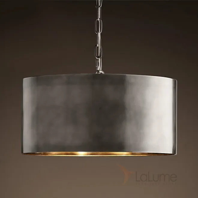 Подвесной светильник RH Antiqued Metal Drum Pendant lamp от LaLume