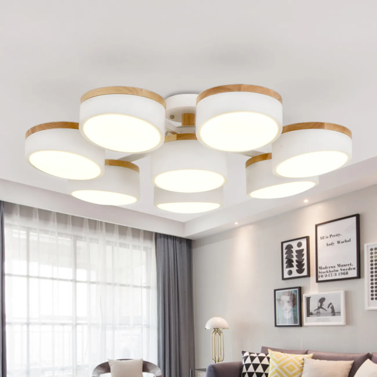 Люстра с низкой стойкой Люстра с низкой стойкой