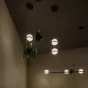 Реечный светильник PALMA Wall lamp 2 шара + 1 вазон горизонтальная от ImperiumLoft