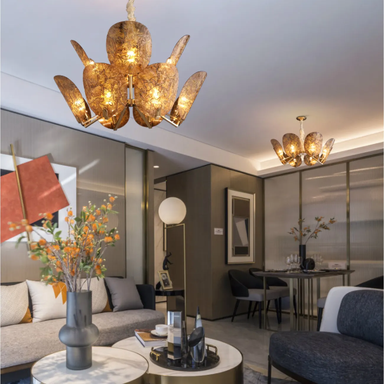 Потолочная люстра RIFFLE L12 от ImperiumLoft