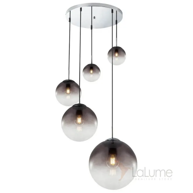 Люстра Ball Sunrise Pendant lamp smok 5 плафона designed by Tom Dixon