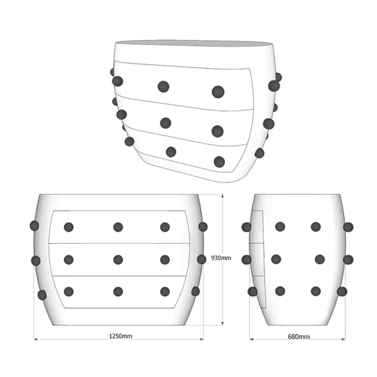 Комод Kelly Wearstler POD Commode designed by Kelly Wearstler от LaLume