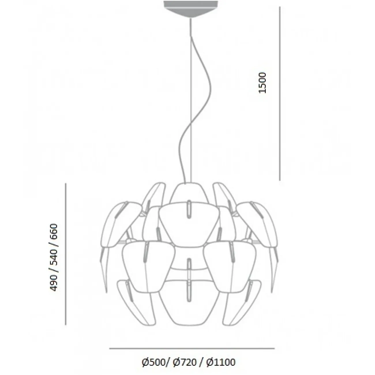 Люстра Luceplan Hope designed by Francisco Gomez Paz in 2009 от LaLume
