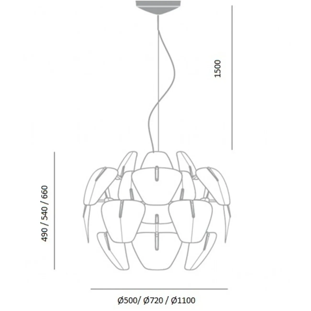 Люстра Luceplan Hope designed by Francisco Gomez Paz in 2009 от LaLume