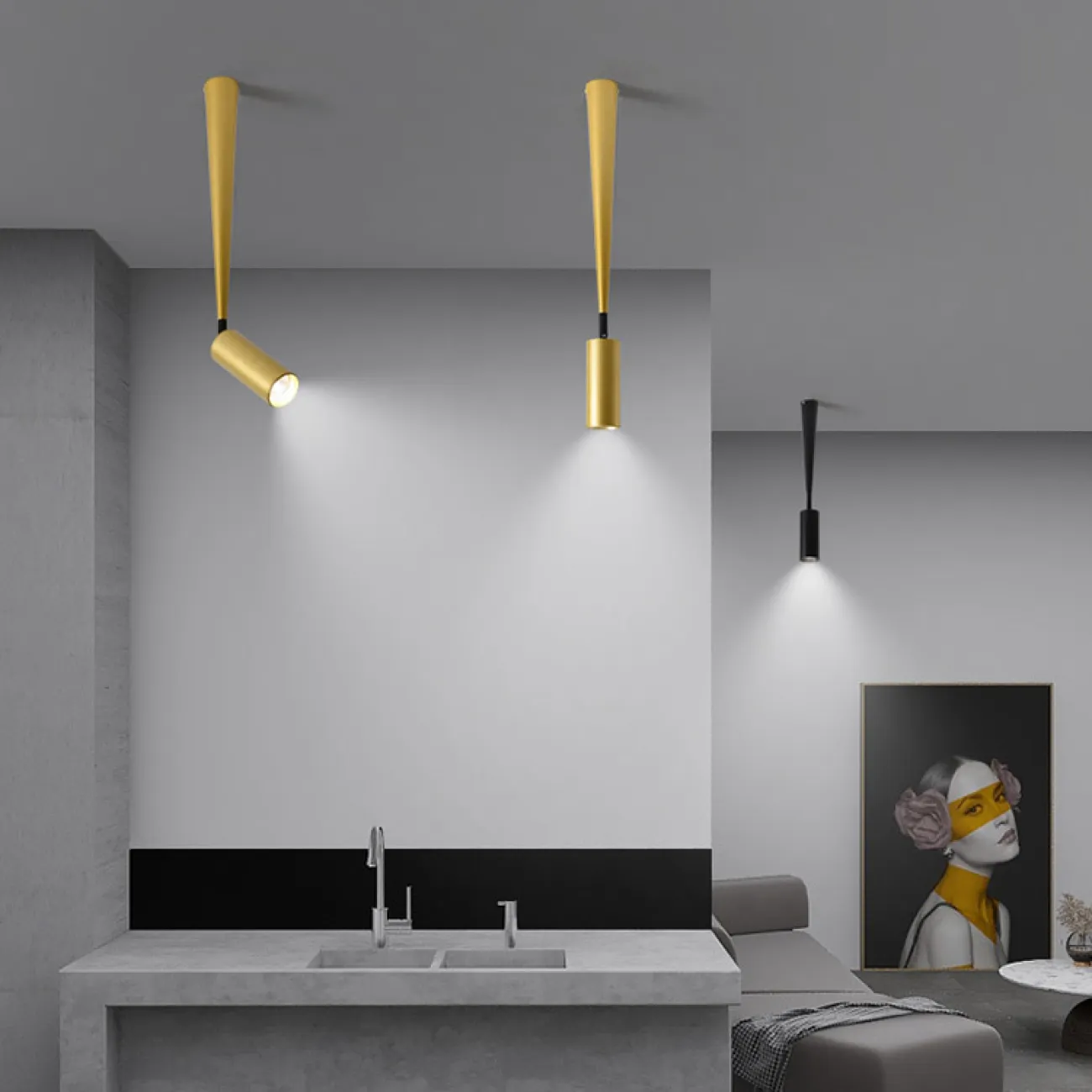 Точечный светильник PALA H103 Трехцветный свет от ImperiumLoft