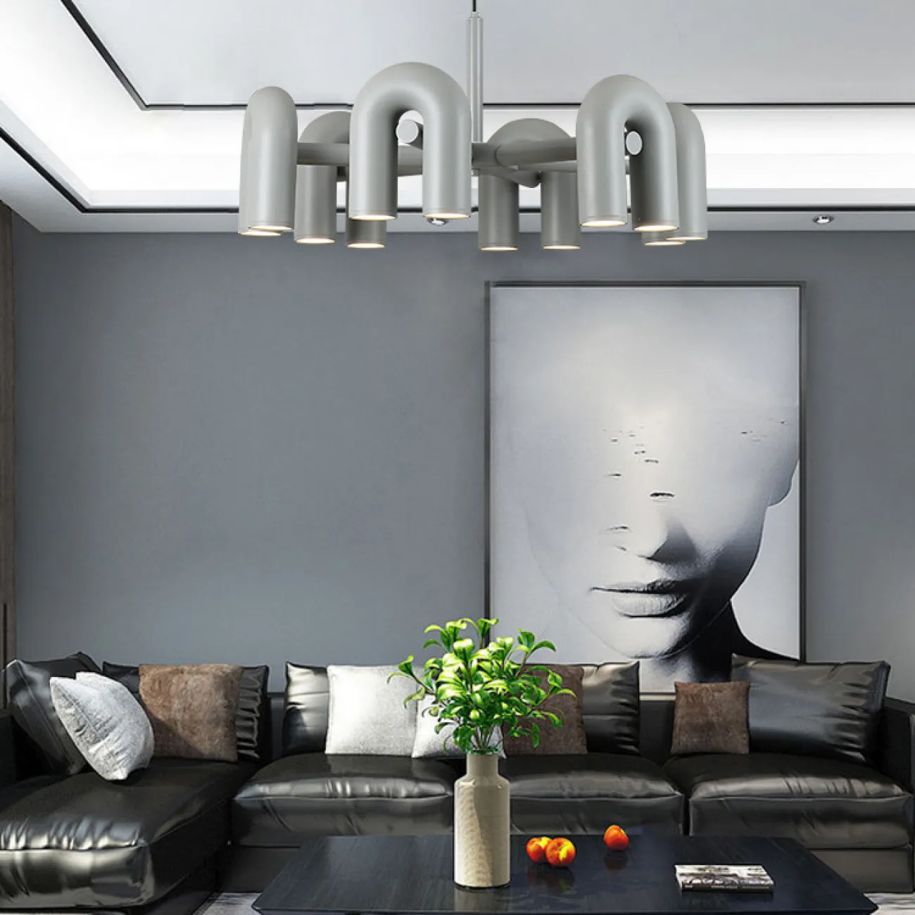 Подвесная люстра FANNY 12 Orange от ImperiumLoft