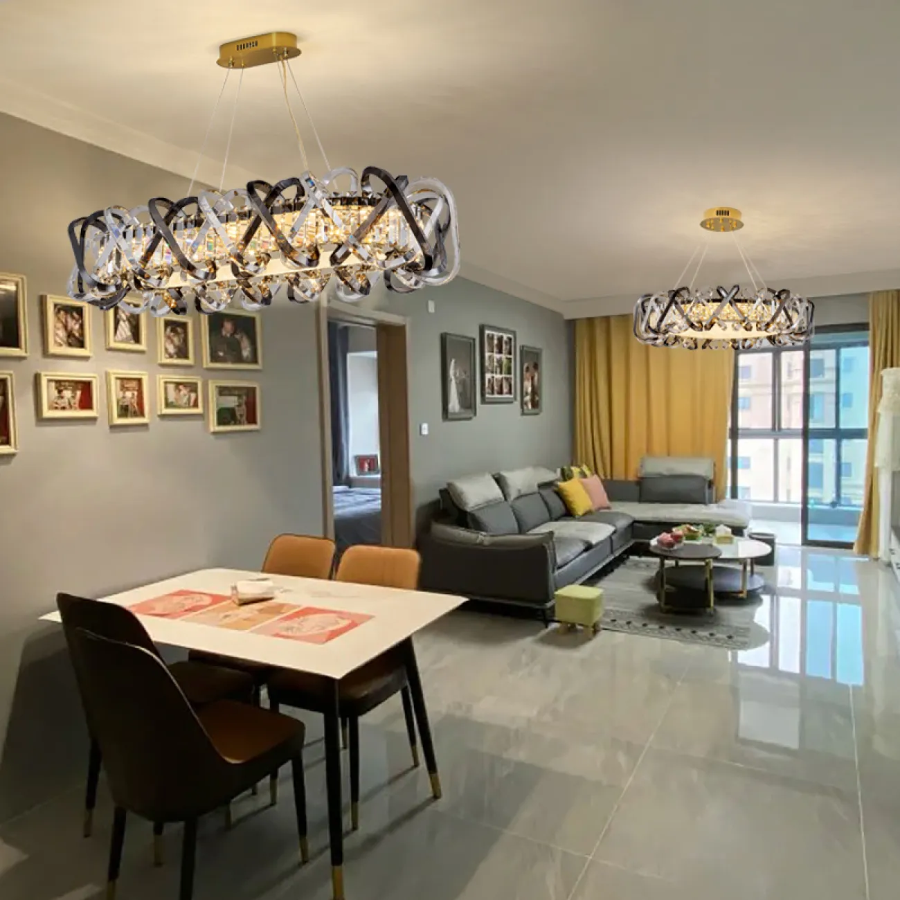 Подвесной светильник KARLENA LONG Grey от ImperiumLoft Подвесной светильник KARLENA LONG Grey от ImperiumLoft