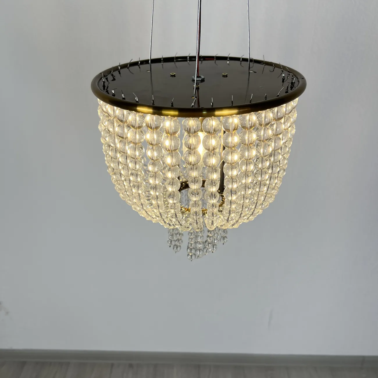 Потолочная люстра JACQUELINE WHITE SCONCE brass от ImperiumLoft