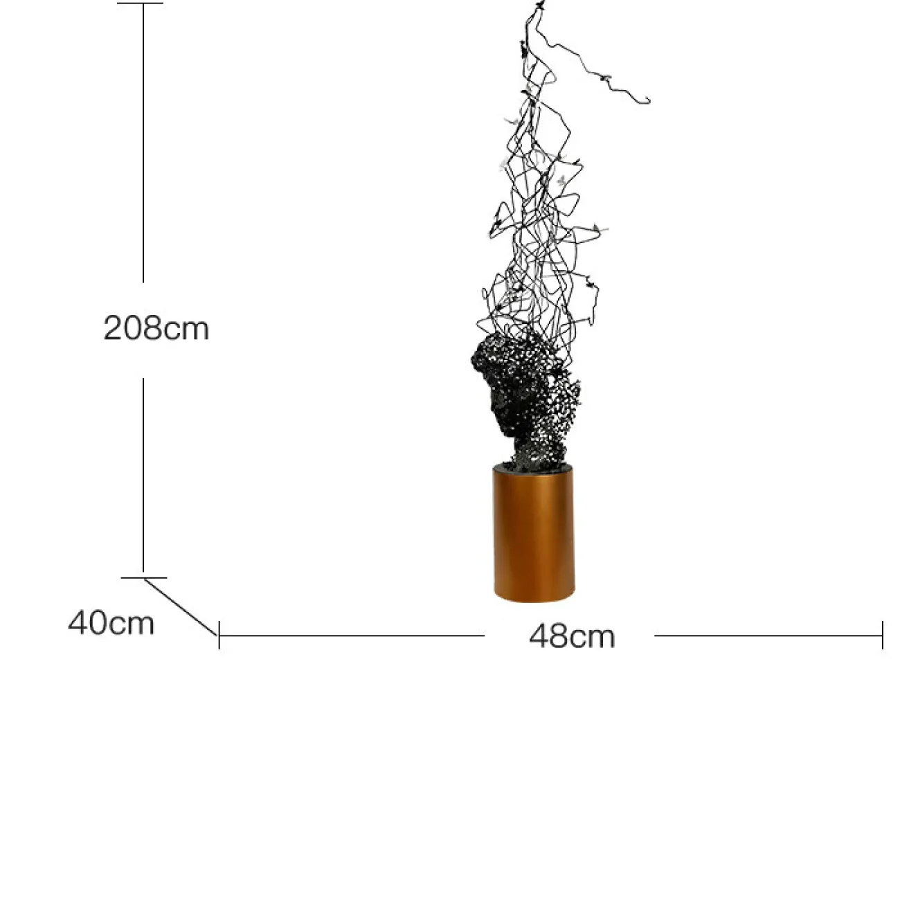 Дизайнерская скульптура голова Давида LaLume-SKT00155 