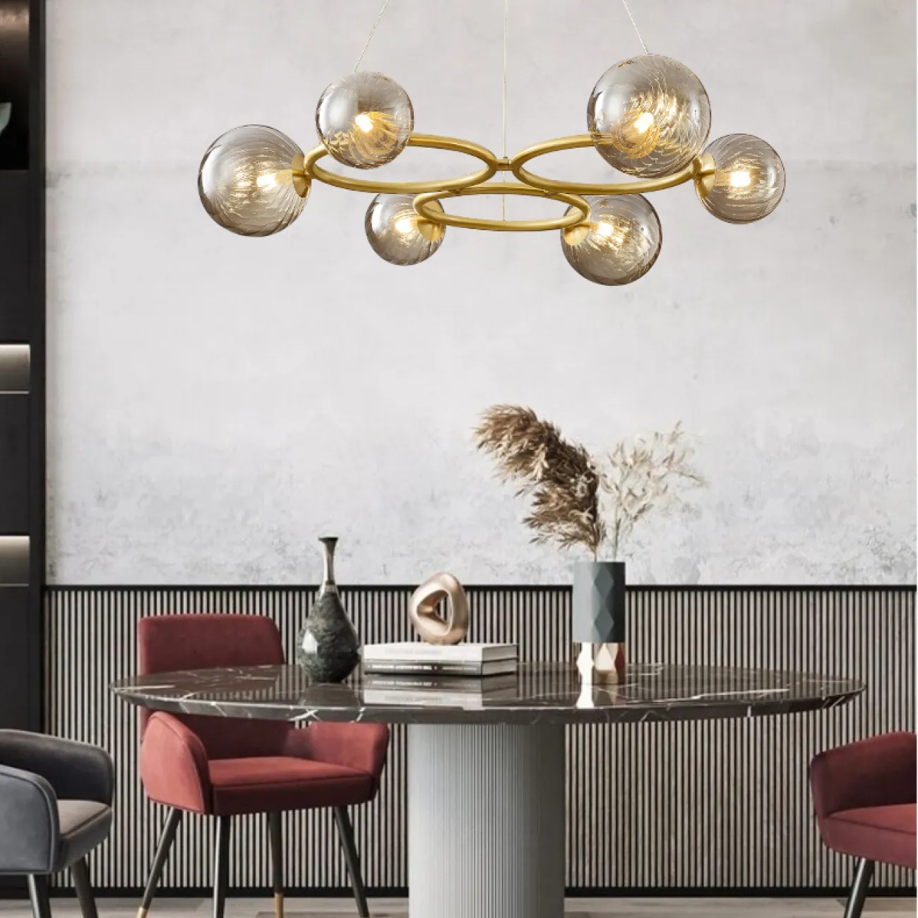 Подвесная люстра SILVANA RING L10 от ImperiumLoft
