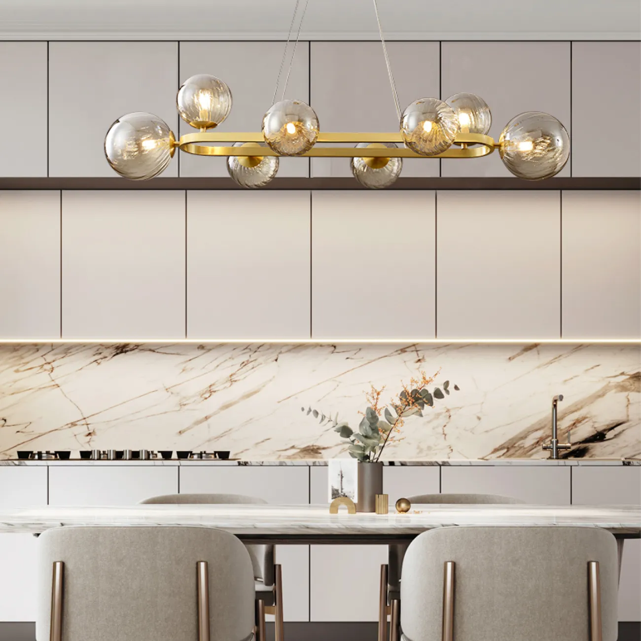 Подвесная люстра SILVANA L6 от ImperiumLoft