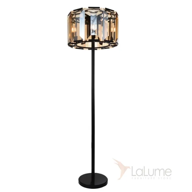 Напольная лампа Harlow Crystal Round Floor Amber от LaLume