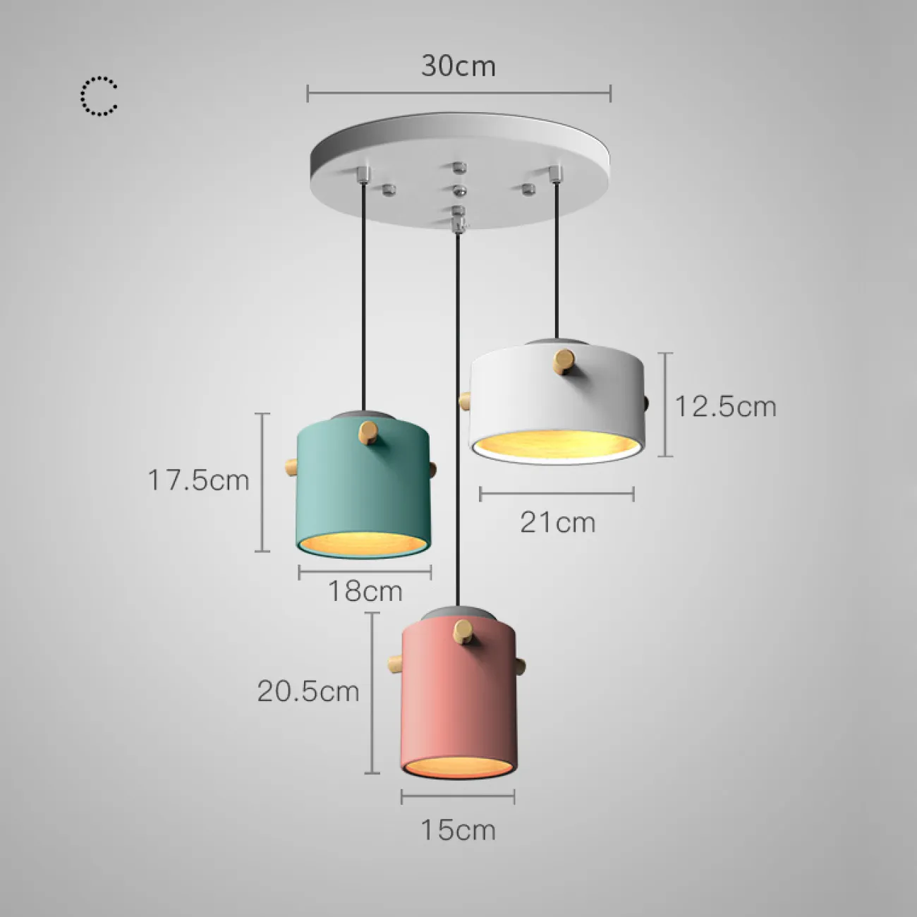 Подвесной светильник MINE TRIO от ImperiumLoft