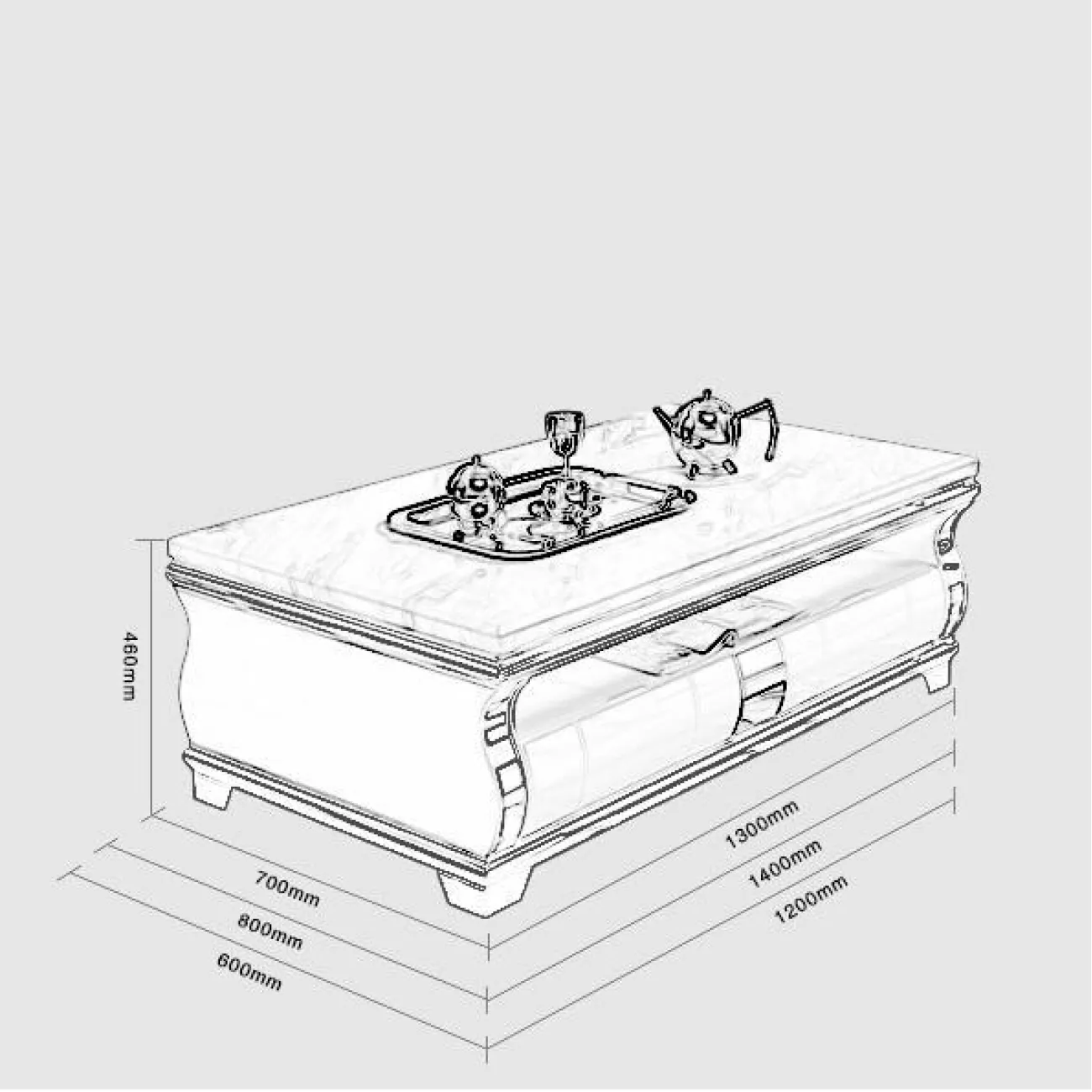 Дизайнерский журнальный столик LaLume-AP00207 Дизайнерский журнальный столик LaLume-AP00207