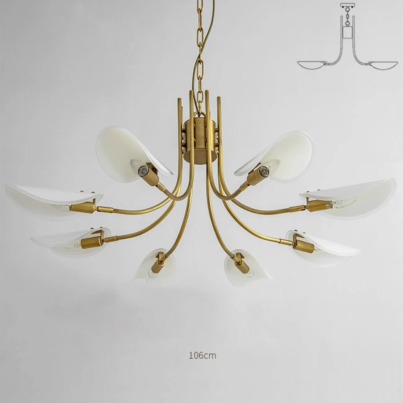 Подвесная люстра BELLVIK 8 D106 от ImperiumLoft