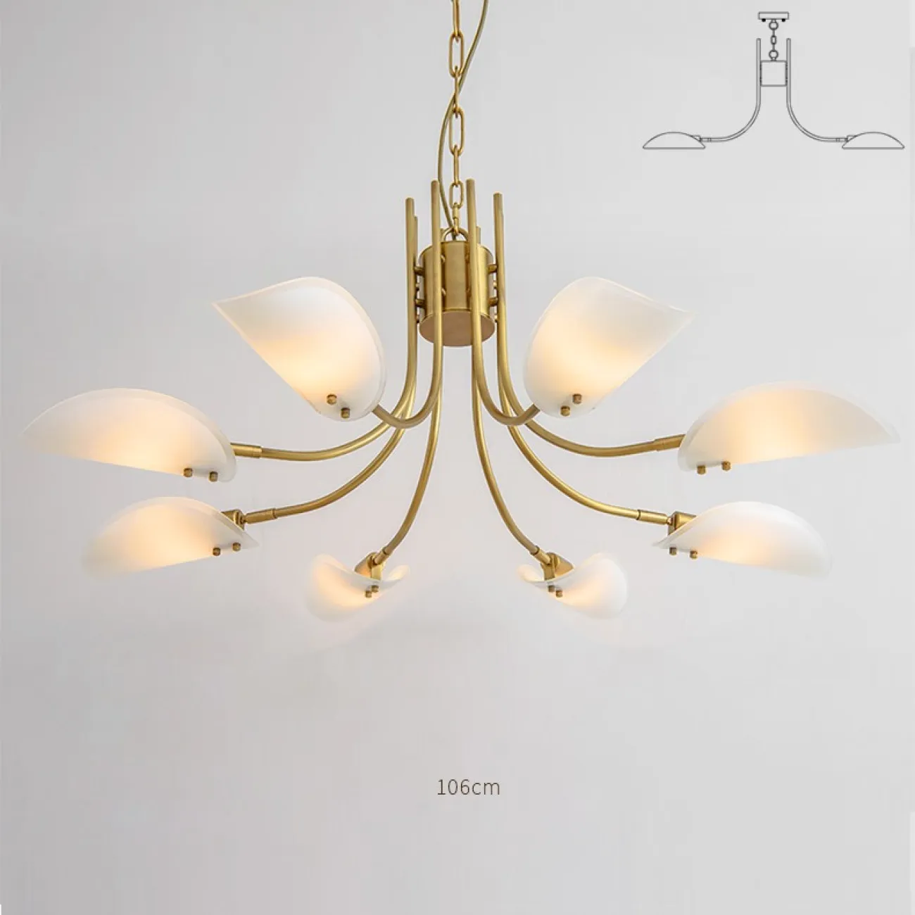 Подвесная люстра BELLVIK 8 D106 от ImperiumLoft